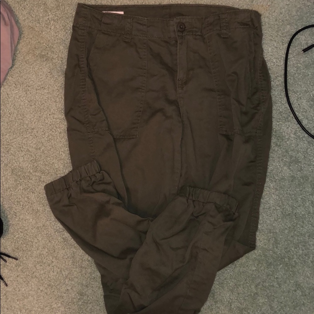 Green jogger pants